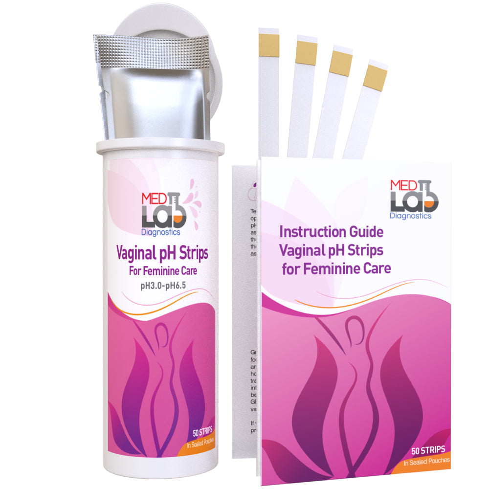 Feminine Vaginal Ph Test Strips for Women(50 Cnt). Bacterial Vaginosis(Bv) and Yeast Infection Test Strips