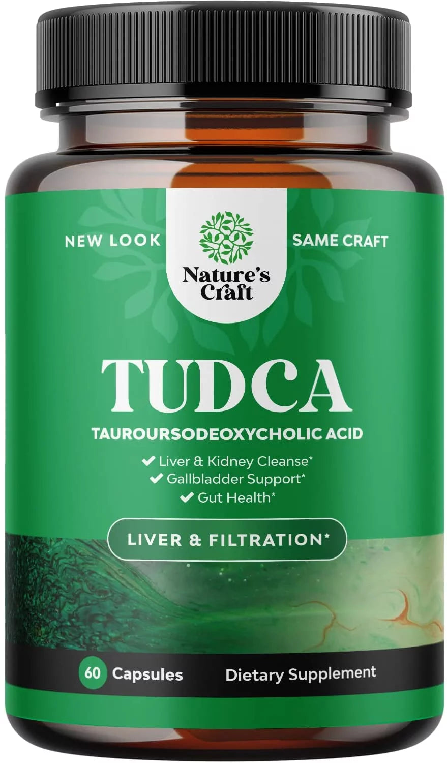 Advanced Bile Salt TUDCA Supplement - Extra Strength TUDCA 500Mg per Serving Bile Salts for Gallbladder Kidney and Liver Support - High Purity Tauro Ursodeoxycholic Acid Liver and Gallbladder Cleanse