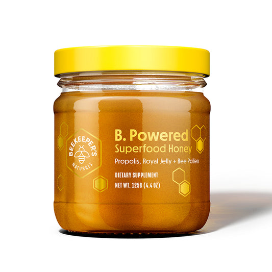 Beekeeper'S Naturals B. Powered Superfood with Honey Propolis, Royal Jelly, & Bee Pollen, 4.4 Oz