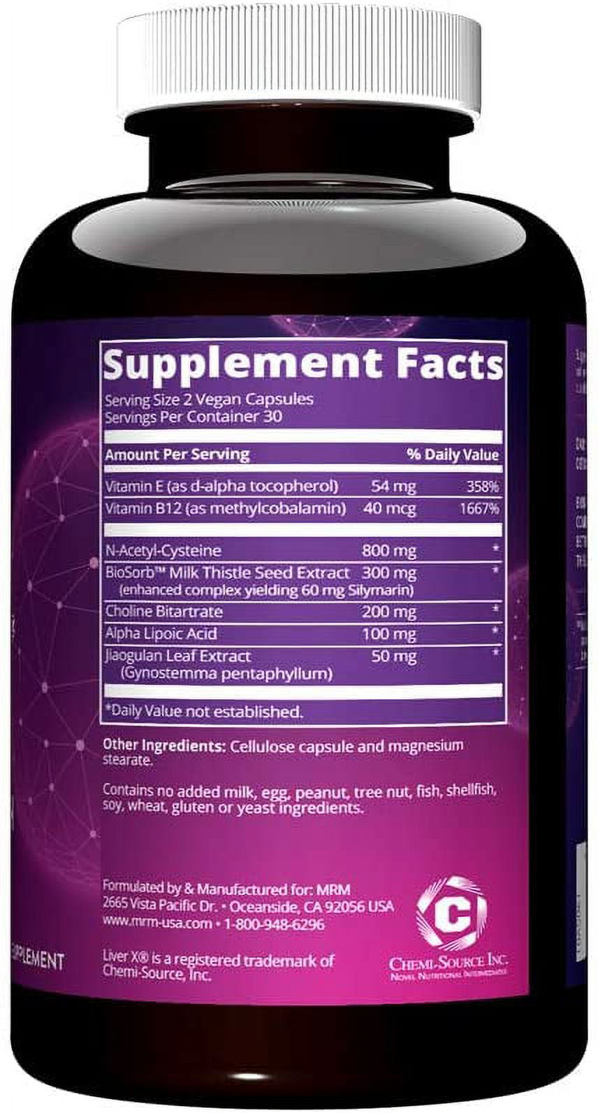 MRM Liver X with Biosorb, 60 Ct