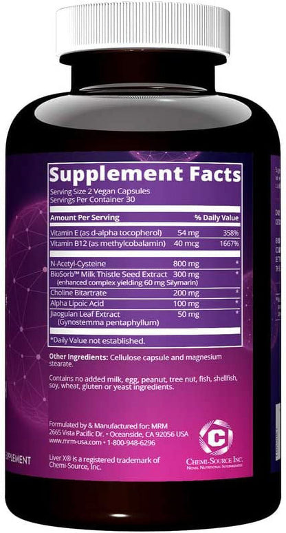 MRM Liver X with Biosorb, 60 Ct