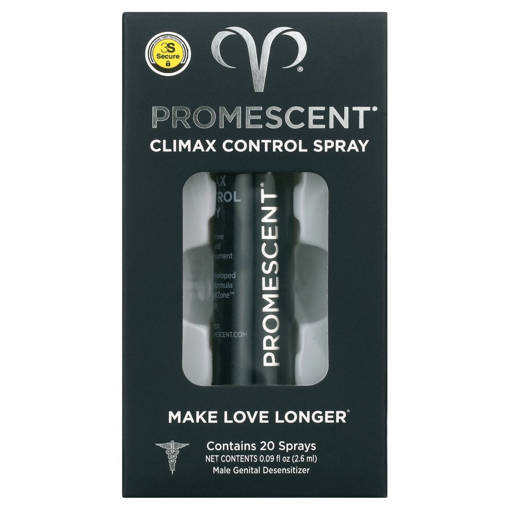 Promescent Delay Spray for Men - Lidocaine Spray for Climax Control to Last Longer, 2.6 Ml