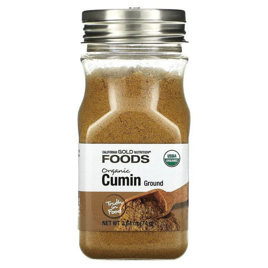 California Gold Nutrition, FOODS - Organic Cumin, 2.64 Oz Pack of 2