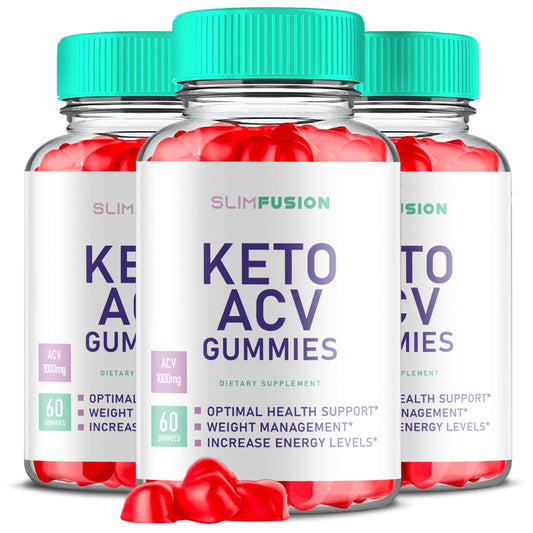 (3 Pack) Slim Fusion - Keto ACV Gummies - Apple Cider Vinegar Supplement for Weight Loss - Energy & Focus Boosting Dietary Supplements for Weight Management & Metabolism - Fat Burn - 180 Gummies - Nutricity.com.au