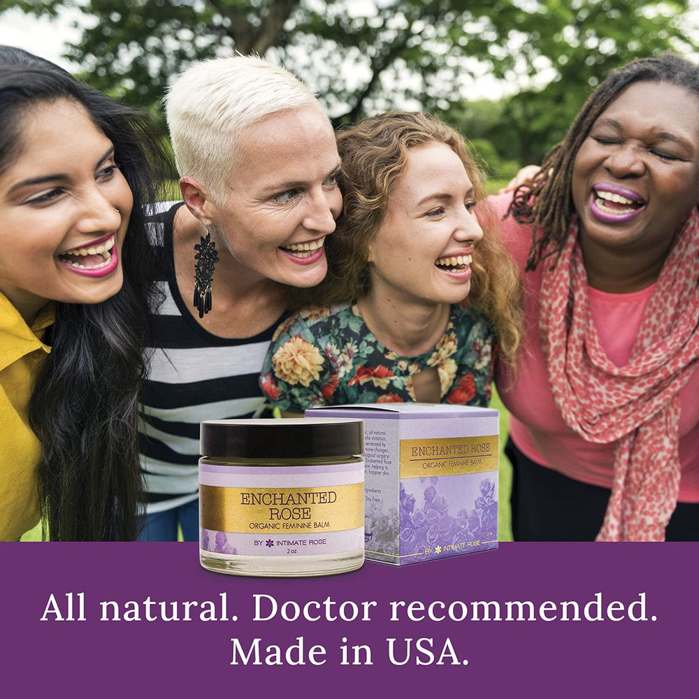 Enchanted Rose Vaginal Balm Intimate Rose Organic Feminine Balm Natural Moisturizing 2.3 Oz