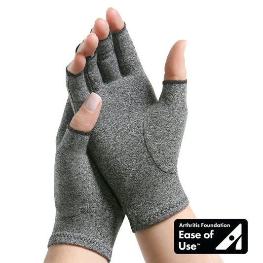 Brownmed IMAK Arthritis Pain Relief Compression Gloves - Small - Gray/Black