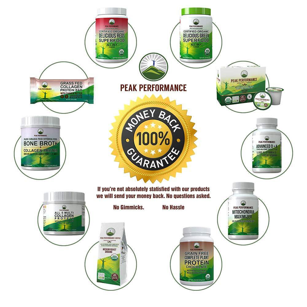 Advanced Vitamin D 5000 IU with All 3 Types of Vitamin K by Peak Performance. Vitamin D3 and Vitamin K2, K1, MK-7 (MK7), MK4 Supplement. 60 Small and Easy to Swallow Vegetable Pills (5000