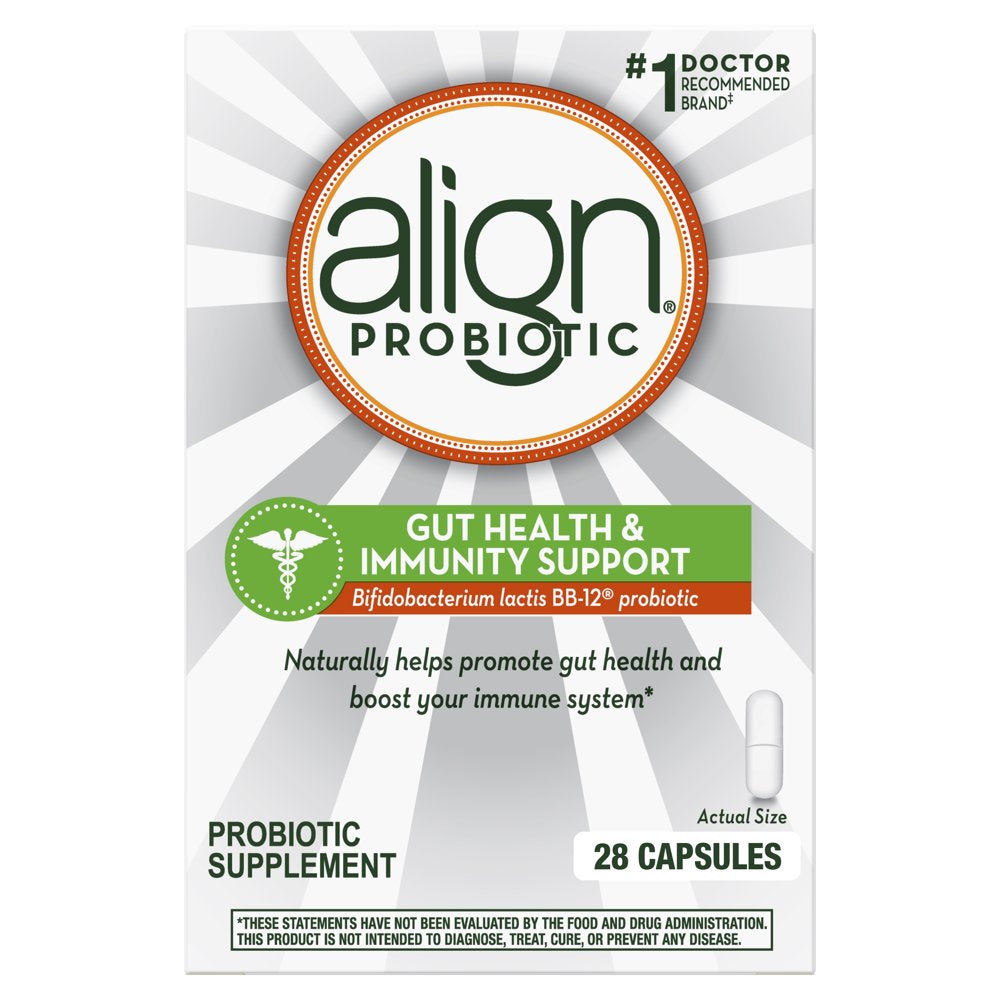 Align Probiotic Gut Health and Immunity Capsules, Men and Women'S Daily Probiotic Supplement, 28 Ct