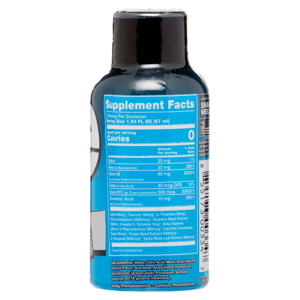 Eternal Energy Shot, Extra Strength, Berry 1.93 Oz, 12 Count