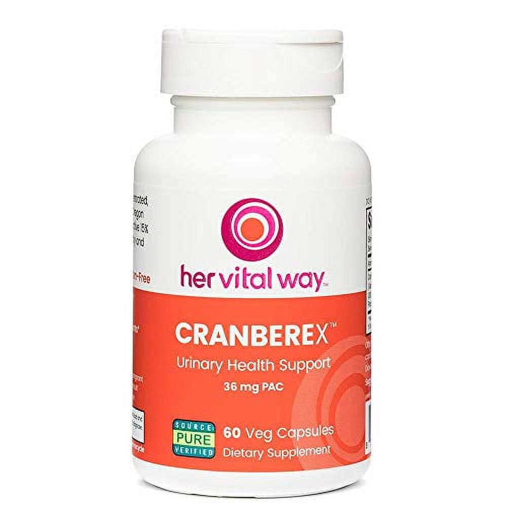 Cranberex Cranberry 36Mg PAC Supplement Pills | Cranberry Extract Capsules for Urinary Tract Health and Kidney Care