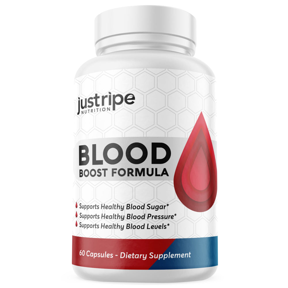 Blood Boost Formula Blood Flow Accelerator by Just Ripe - 60 Capsules