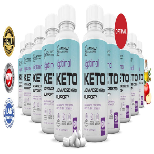 (10 Pack) Optimal Keto ACV Pills 1275Mg Alternative to Gummies Dietary Supplement 300 Capsules - Nutricity.com.au