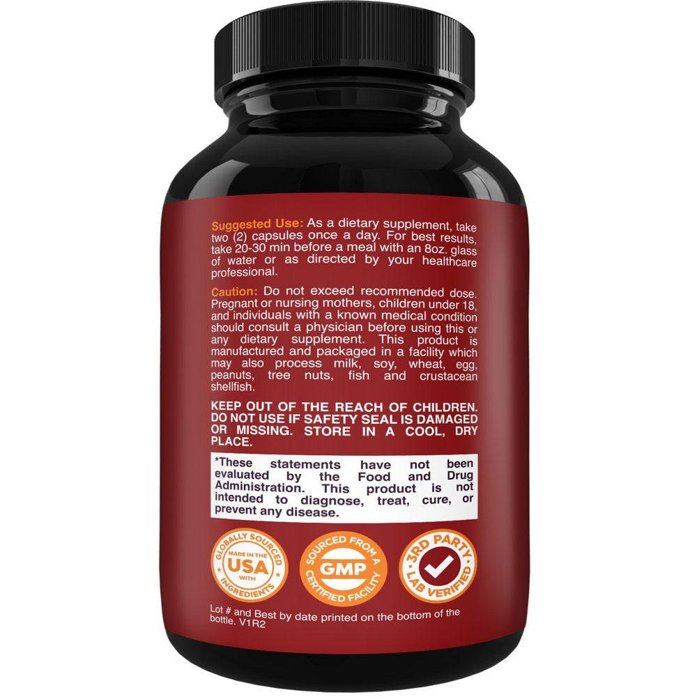 Energizing Nitric Oxide Supplement for Men - Nitric Oxide Pills for Men with L-Arginine L-Citrulline Amino Acids for Intense Muscle Growth Performance Endurance and Recovery