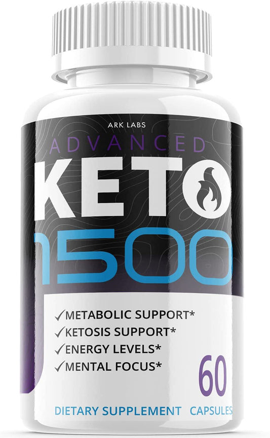 (1 Pack) Keto 1500 - Pills for Weight Loss - Energy Boosting Supplements for Weight Management - Advanced Ketogenic Ketones - 60 Capsules