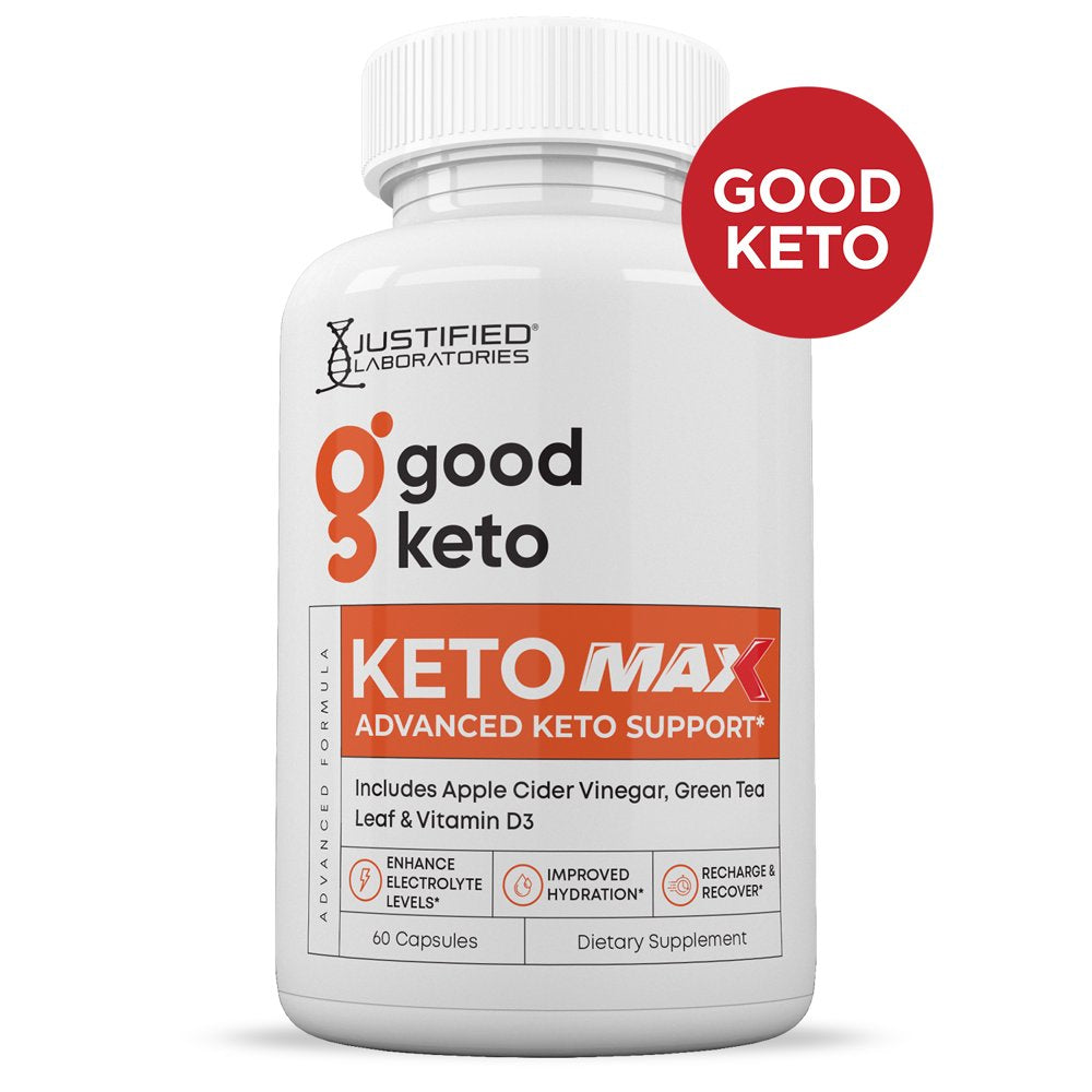 Good Keto ACV MAX Pills 1675Mg Alternative to Gummies Dietary Supplement 60 Capsules