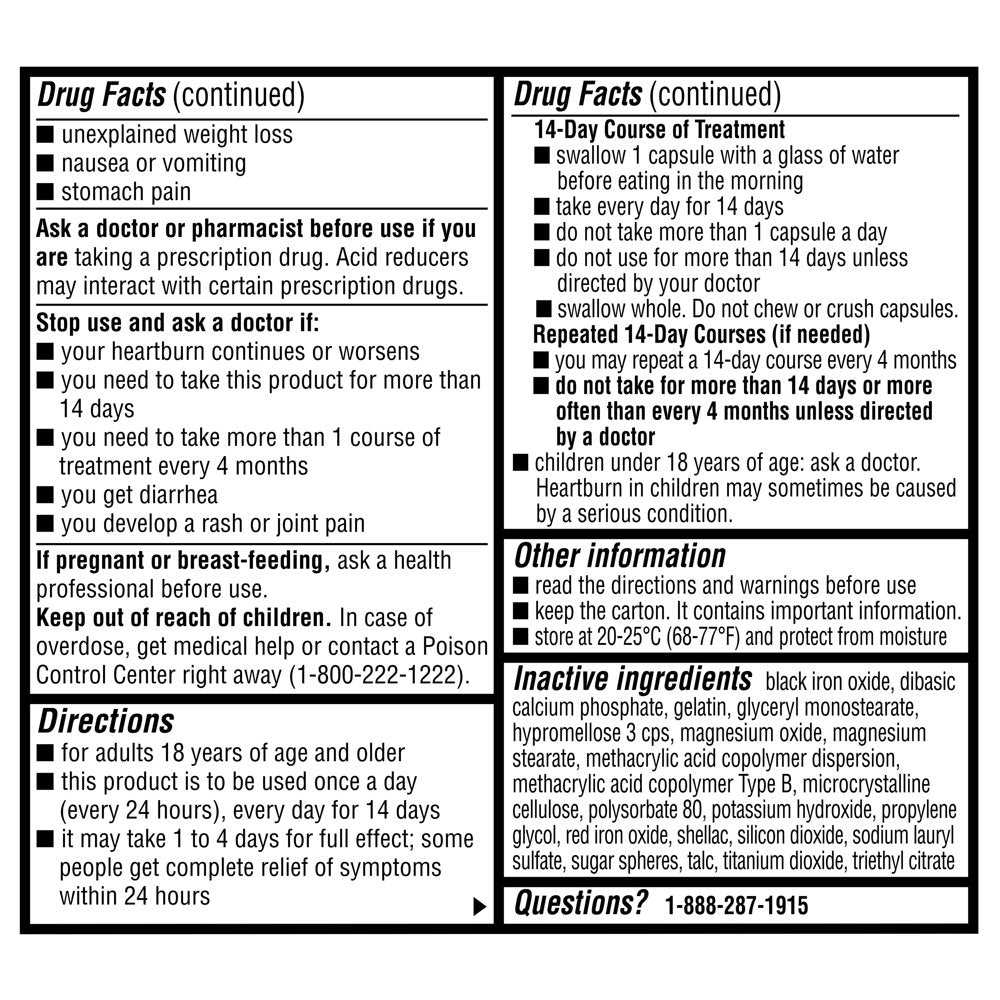 Equate Omeprazole Delayed-Release Capsules, 20 Mg, 28 Count