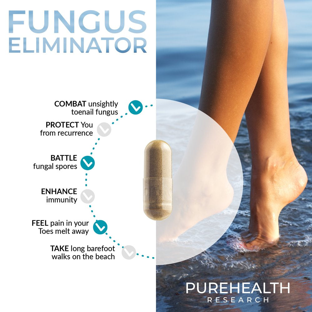 Candida Cleanse Fungus Eliminator, Powerful Oregano Supplement with Caprylic Acid and Oregano Oil Organic by Purehealth Research