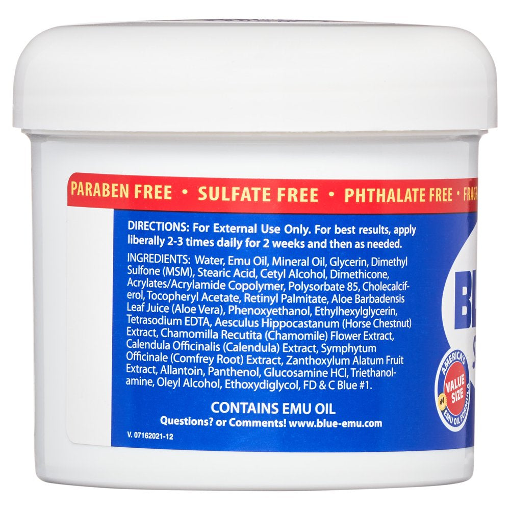 Blue-Emu Original Joint and Muscle Cream, OTC Soothes and Supports, 12 Oz Value Size