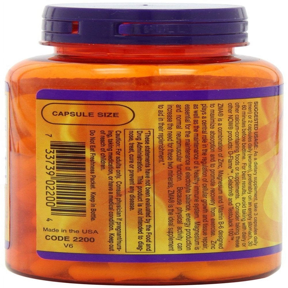 Now Foods - ZMA 90 Capsules (Pack of 2)