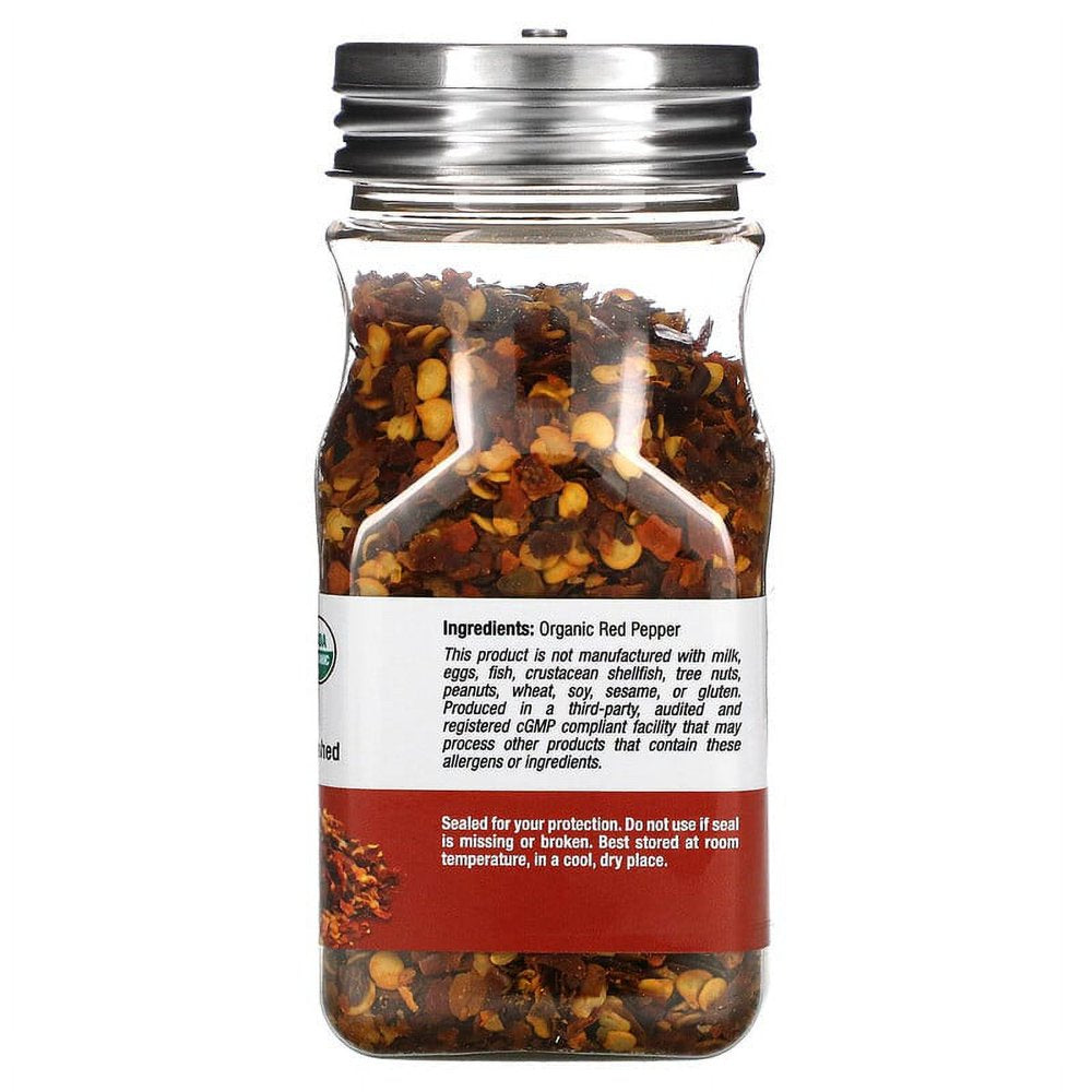 California Gold Nutrition, FOODS - Organic Crushed Red Pepper, 1.55 Oz Pack of 4