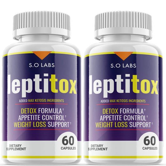 (2 Pack) Leptitox - Pills for Weight Loss - Energy Boosting Dietary Supplements for Weight Management and Metabolism - Advanced Ketogenic Ketones - 120 Capsules - Nutricity.com.au