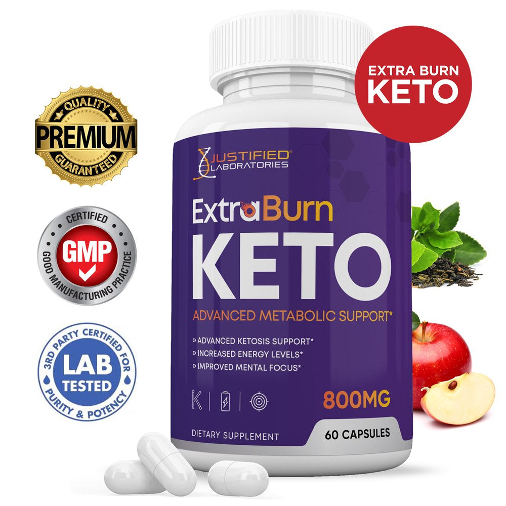 Extra Burn Keto Pills Includes Patented Gobhb® 60 Capsules