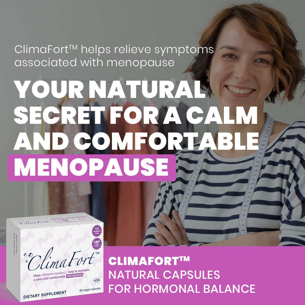 Climafort® 60 Day Supply - Menopause Supplement for Women, Premenopause Hormone Balance. Safe Multi-Symptom Menopause Relief: Hot Flashes, Irritability & More - 60 Day Supply