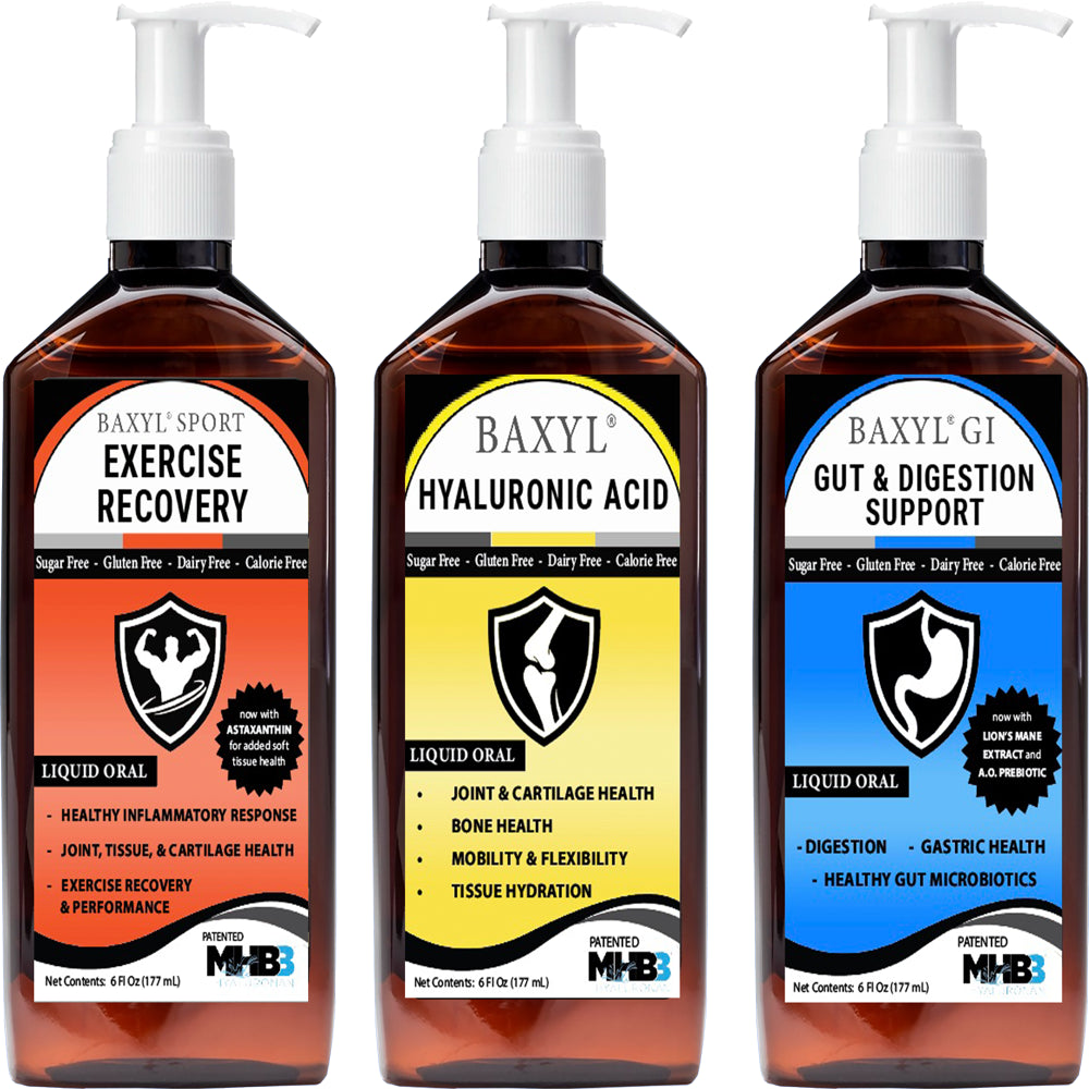 Baxyl GI - Gut Health & Digestive Support Liquid with Prebiotic - 36 Day Supply