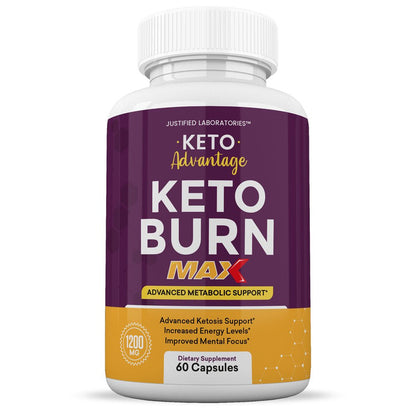 (3 Pack) Keto Advantage Keto Burn Max 1200MG Diet Pills Includes Gobhb 180 Capsules