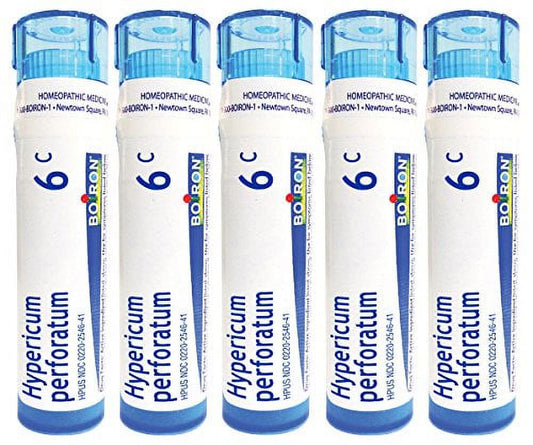 Boiron Hypericum Perforatum 6C, Homeopathic Medicine for Nerve Pain (Pack of 5)