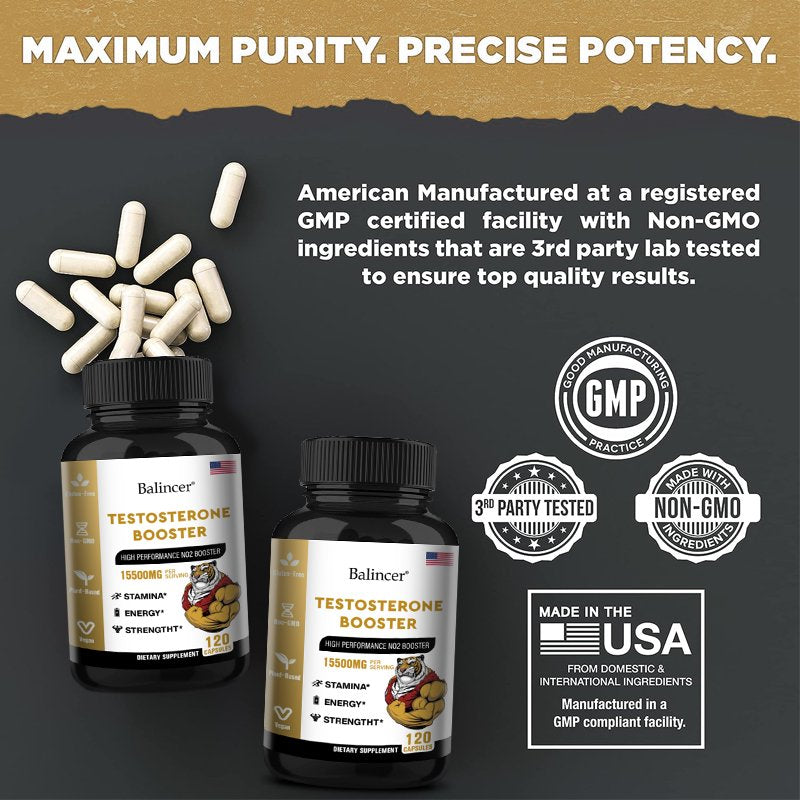 Balincer Testosterone Booster - Boost Endurance, Energy, Strength