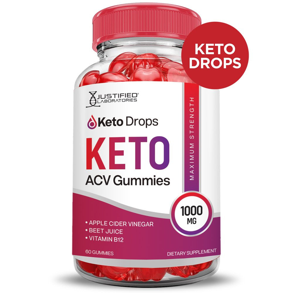(3 Pack) Keto Drops Keto ACV Gummies 1000MG Dietary Supplement 180 Gummys - Nutricity.com.au