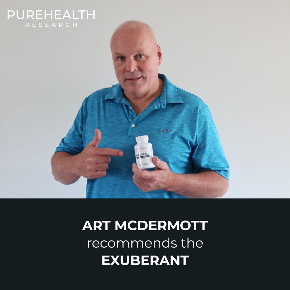 Exuberant Testosterone Booster for Men, Support Testo Level, Increase Energy, Promote Muscles, Bones and Mood by Purehealth Research