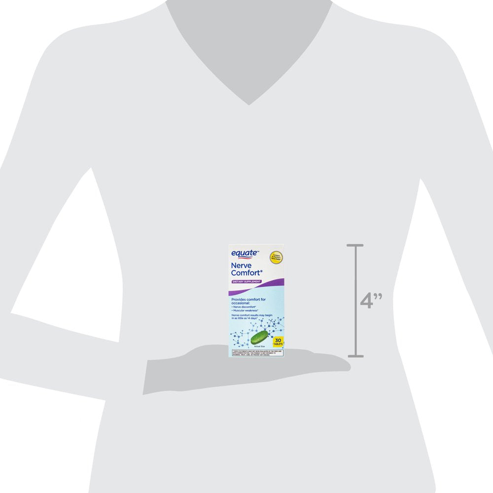 Equate Nerve Comfort Tablets Dietary Supplement, 30 Count