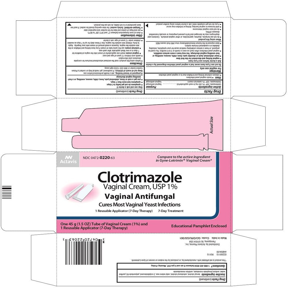 Clotrimazole Vaginal Usp 1% Cream for Vaginal Yeast Infection - 45 Gm