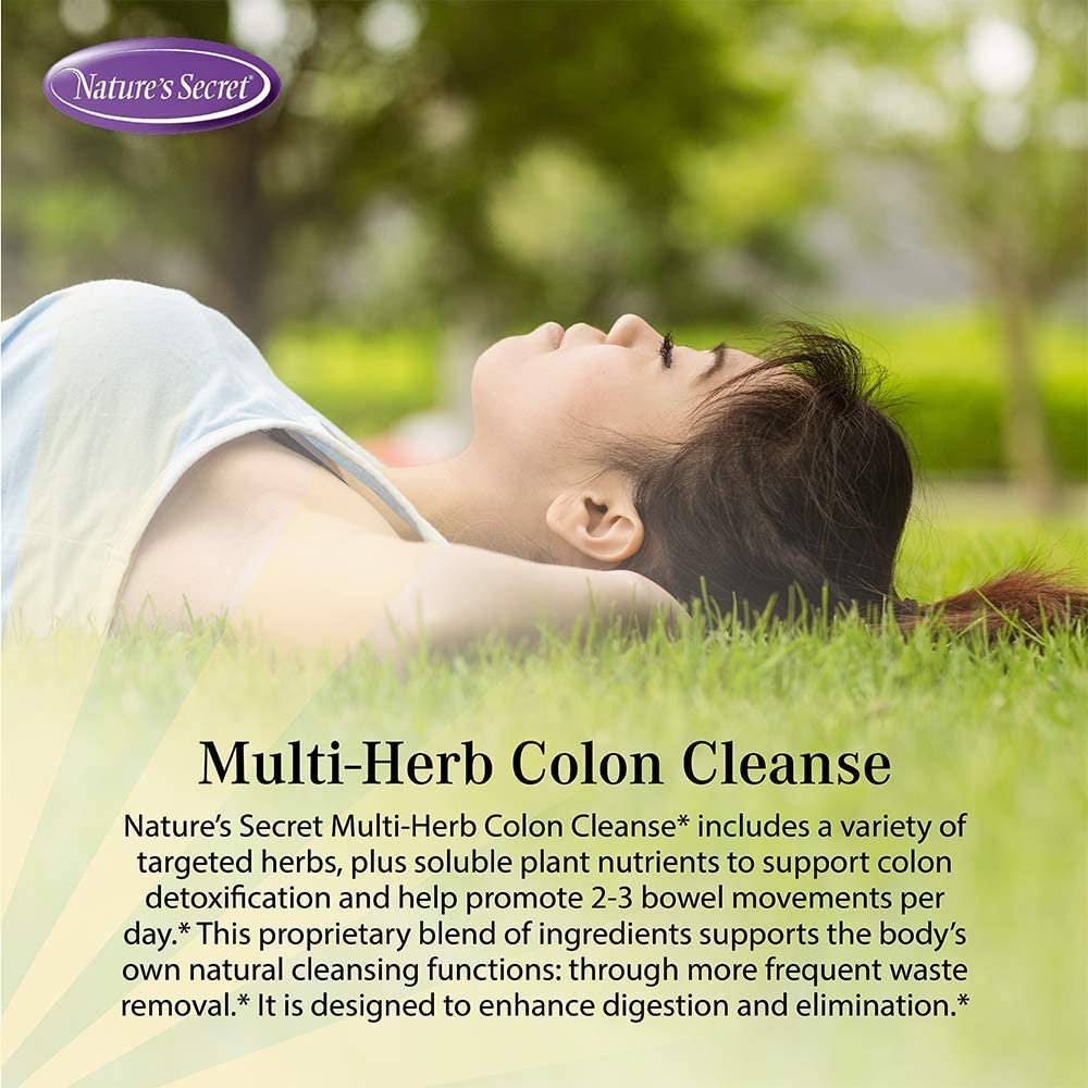 Nature'S Secret Multi-Herb Colon Cleanse Detoxify, 275 Tablets, with a Pill Case