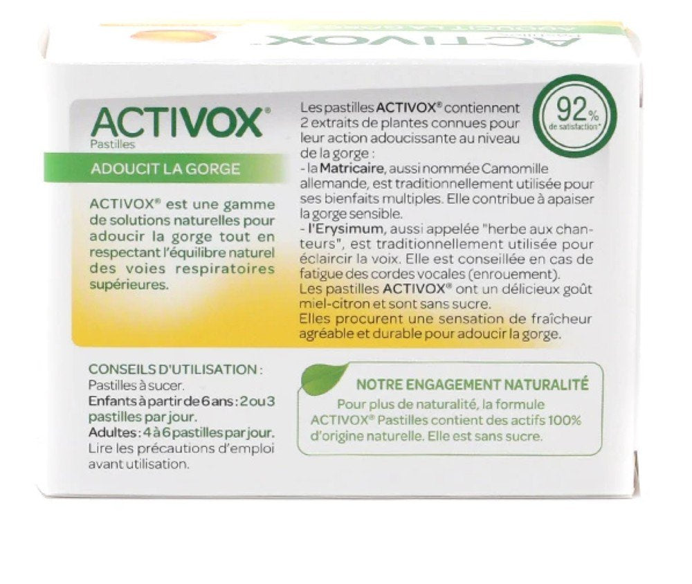 Arkopharma Activox Honey Lemon Aroma 24 Lozenges