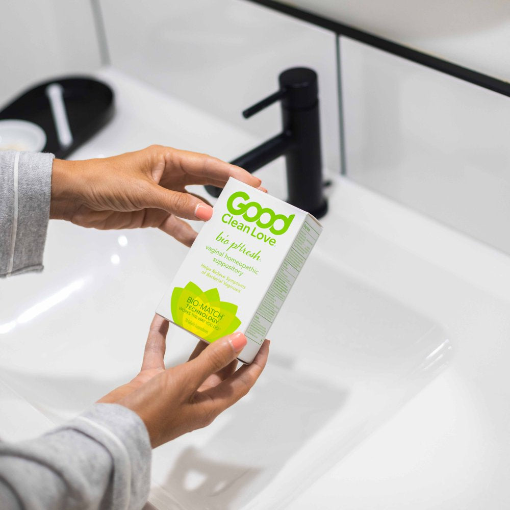 Good Clean Love: Biophresh® Vaginal Homeopathic Suppository, Bacterial Vaginosis Treatment for Women, Relieves Itching & Irritation, Promotes Urinary Tract Health, 10 Capsules