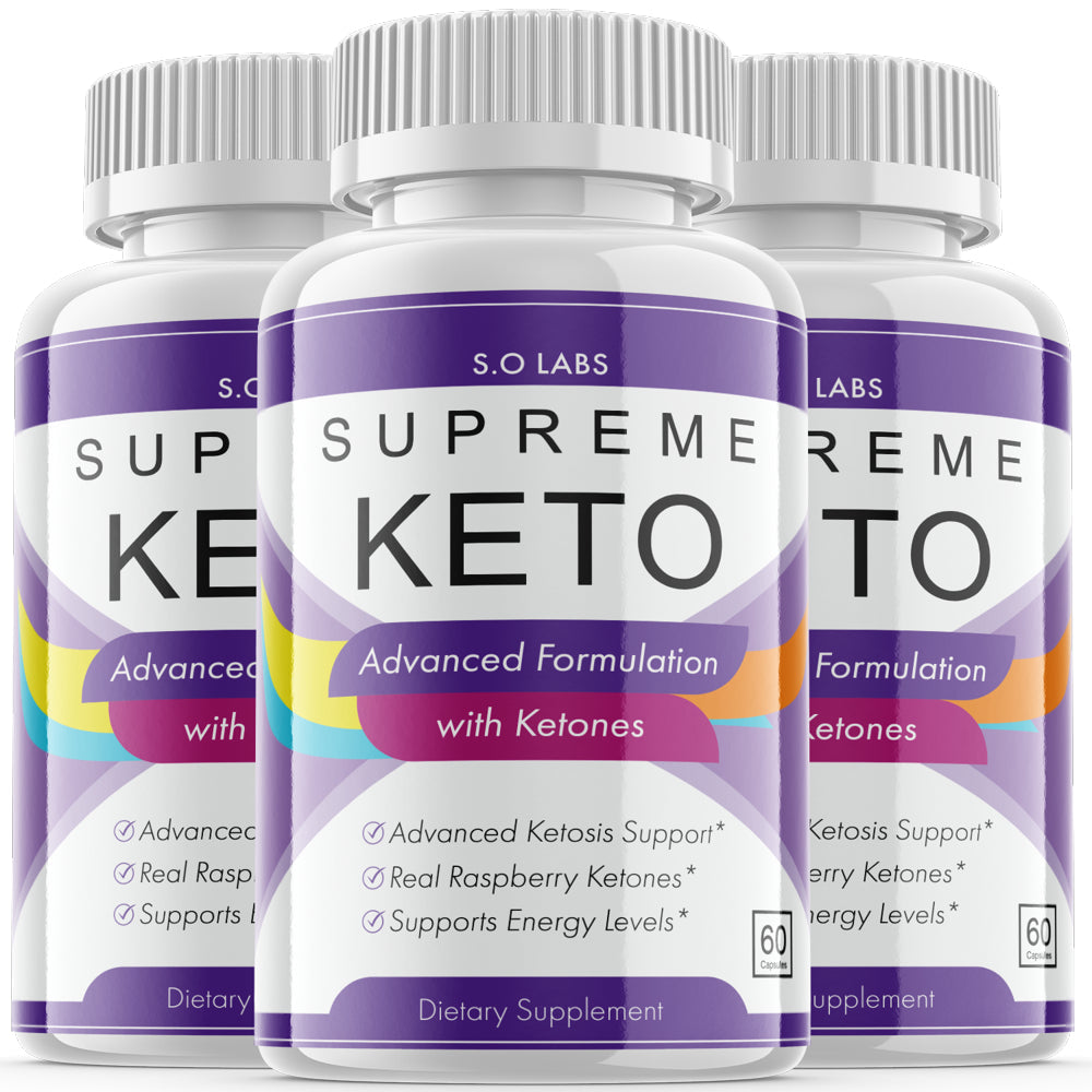 Supreme Keto Capsules Advanced Formulation Ketosis Support Pills (3 Pack)