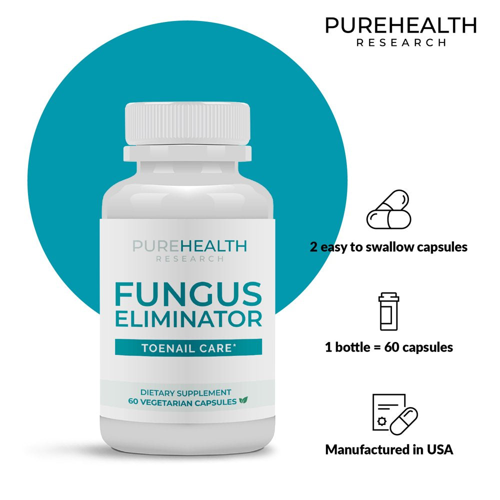 Candida Cleanse Fungus Eliminator, Powerful Oregano Supplement with Caprylic Acid and Oregano Oil Organic by Purehealth Research