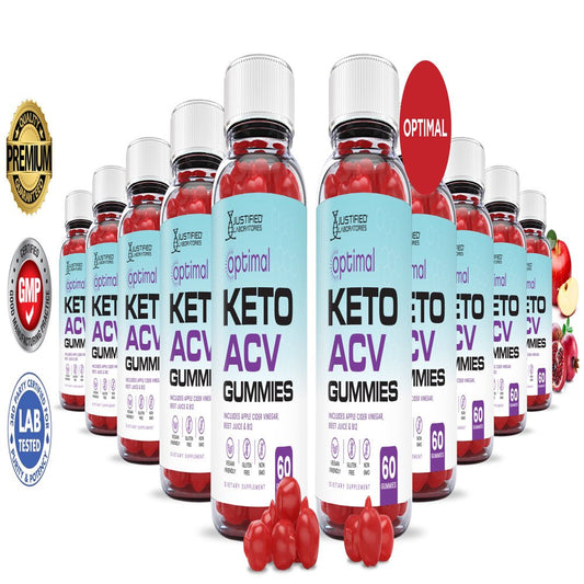 (10 Pack) Optimal Keto ACV Gummies 1000MG Dietary Supplement 600 Gummys - Nutricity.com.au