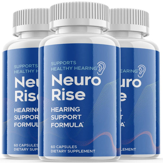 (3 Pack) Neuro Rise - Dietary Supplement for Hearing - Tinnitus Support for Healthy Middle and Inner Ear Structures, Including Cilia, Nerves and Blood Supply - 180 Capsules - Nutricity.com.au