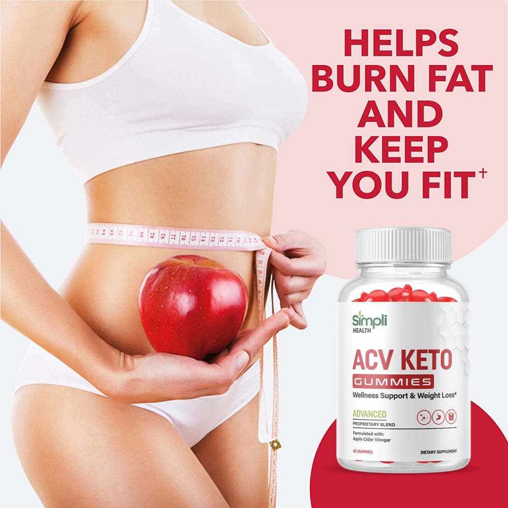 (3 Pack) Simpli Apple Cider Vinegar Gummies - ACV Keto Gummies for Weight Loss - Supports Weight Loss, Digestion, Detox & Cleansing - Nutricity.com.au