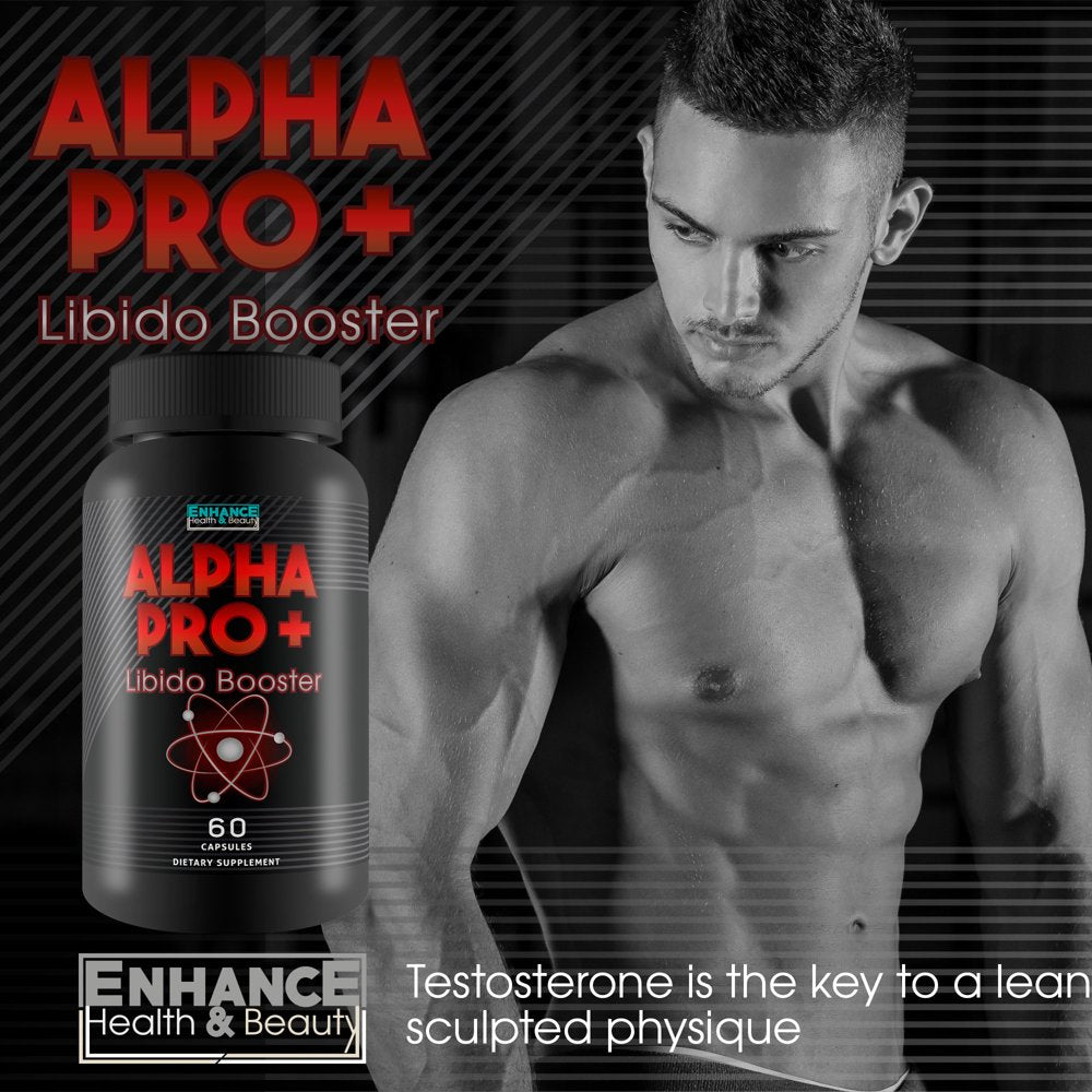 Alpha Pro+ Libido Booster & Energy Support - Libido Booster for Men - Alpha Pro Pills Are Specially Formulated to Support Male Energy and Support Increased Libido Max Results