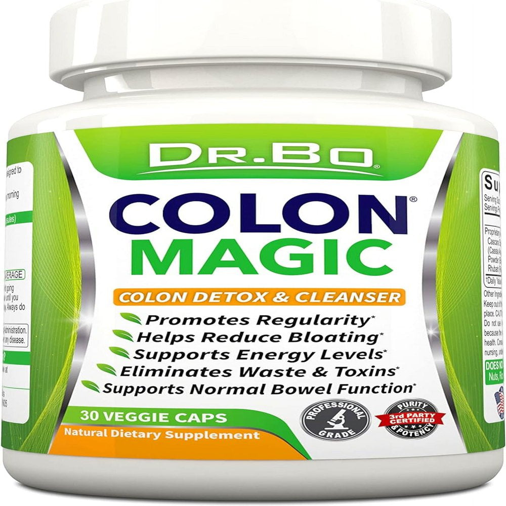 Colon Cleanse Detox Formula - Natural Bowel Cleanser Pills for Intestinal Bloating & Fast Digestive Cleansing - Daily Constipation Relief Supplement Gut, Belly, Stomach - Women Men Herbal Weight Flush