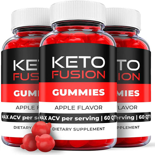 (3 Pack) Keto Fusion Keto ACV Gummies - Supplement for Weight Loss - Energy & Focus Boosting Dietary Supplements for Weight Management & Metabolism - Fat Burn - 180 Gummies - Nutricity.com.au