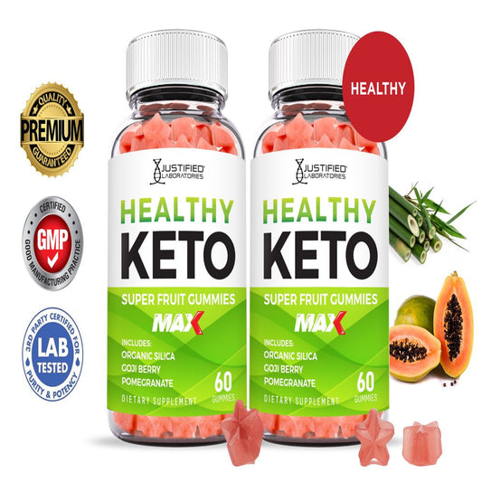 (2 Pack) Healthy Keto Max Gummies Dietary Supplement 120 Gummys - Nutricity.com.au