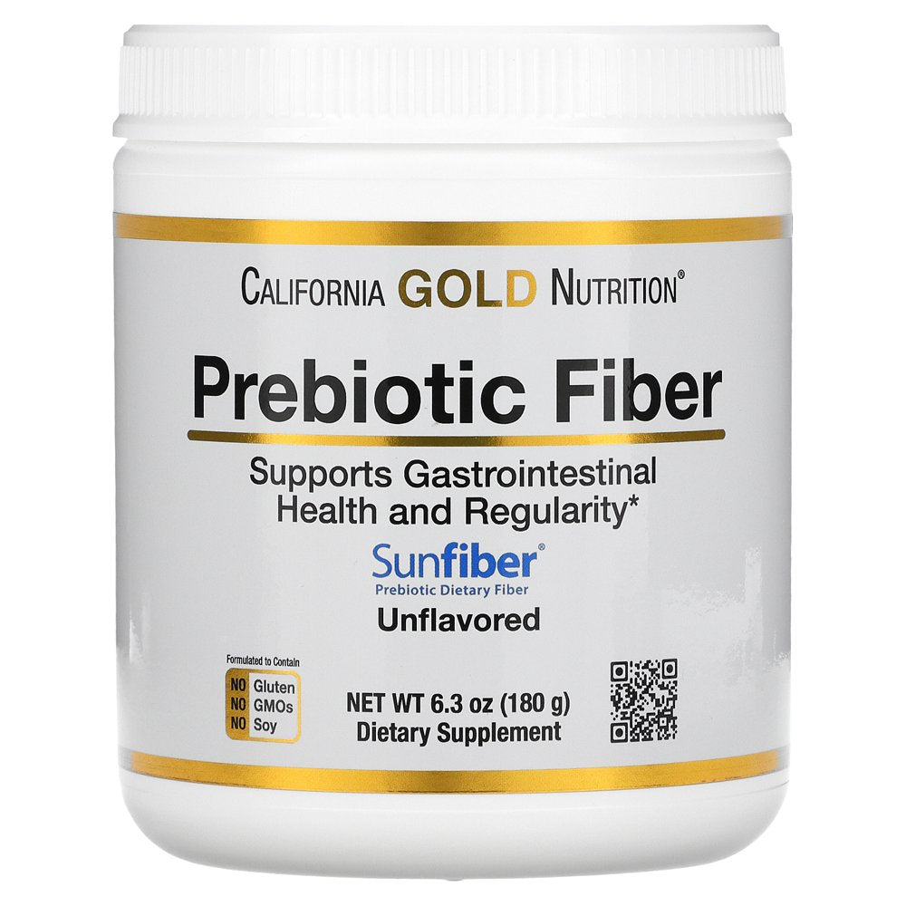 California Gold Nutrition Prebiotic Fiber, 6.3 Oz (180 G)