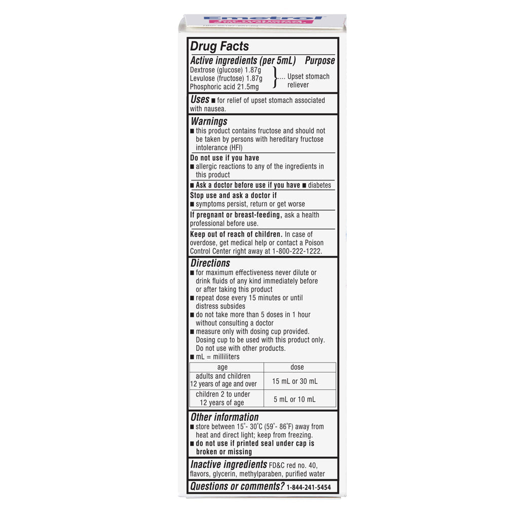 Emetrol Nausea and Upset Stomach Relief Liquid Medication, Cherry, 4 Oz