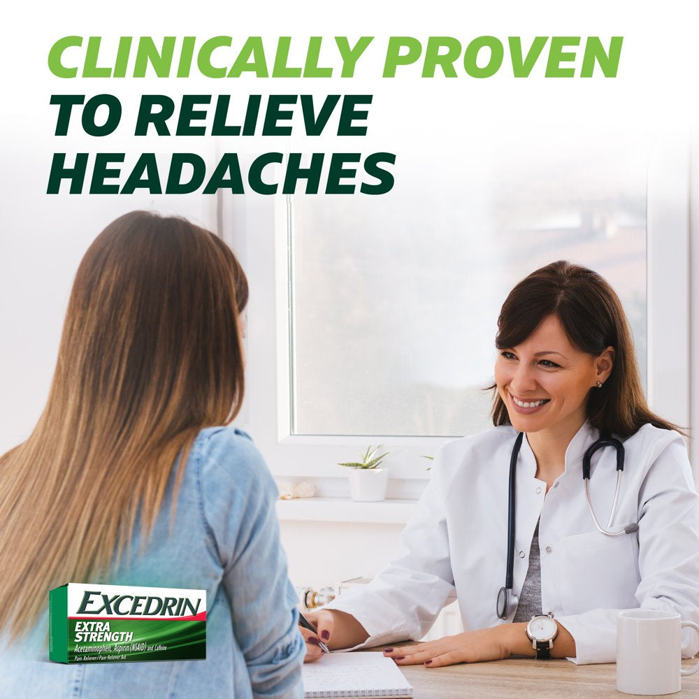 Excedrin Pain Reliever Aid Acetaminophen Caplets Extra Strength, 24 Count